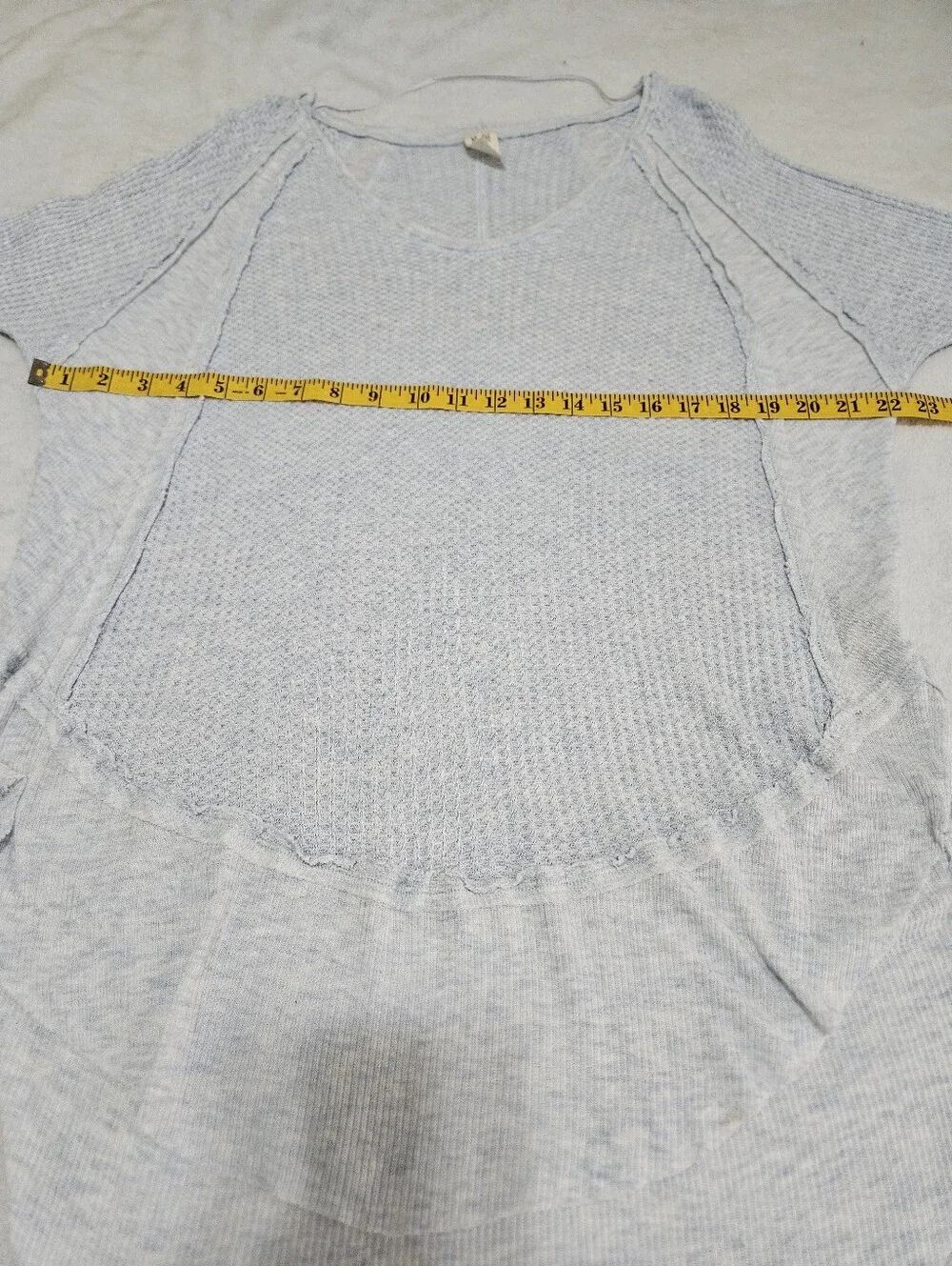 FREE PEOPLE Catalina Thermal We The Free Blue Long Sleeve Top M